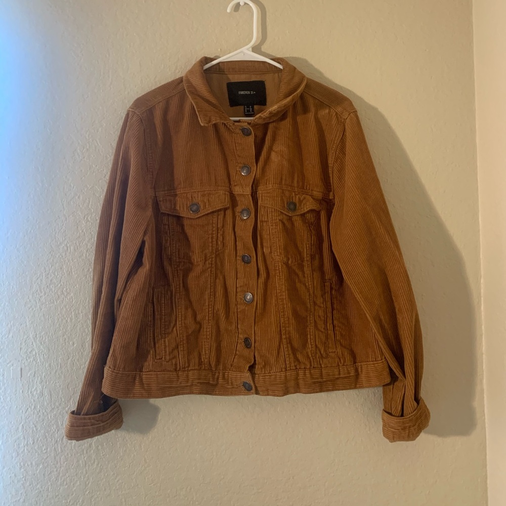 Terra-cotta colored Corduroy Jacket